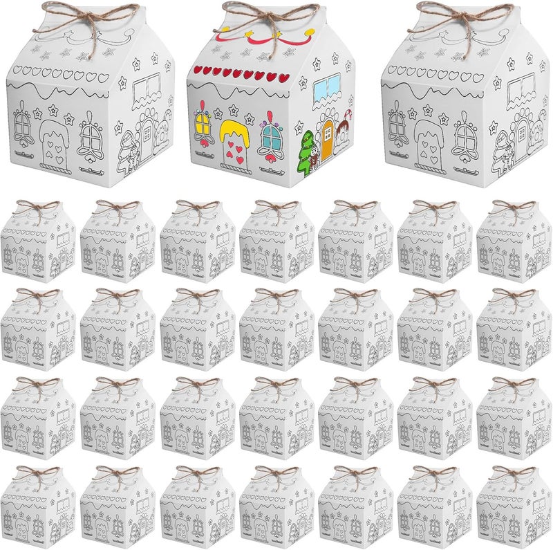 SENONAPO 30 Pcs Christmas Gingerbread House Kit - Image 1